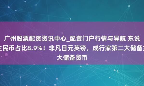 广州股票配资资讯中心_配资门户行情与导航 东说念主民币占比8.9%！非凡日元英镑，成行家第二大储备货币
