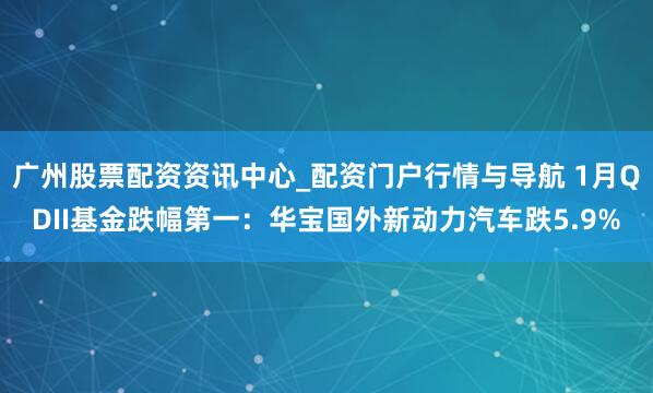 广州股票配资资讯中心_配资门户行情与导航 1月QDII基金跌幅第一:华宝国外新动力汽车跌5.9%