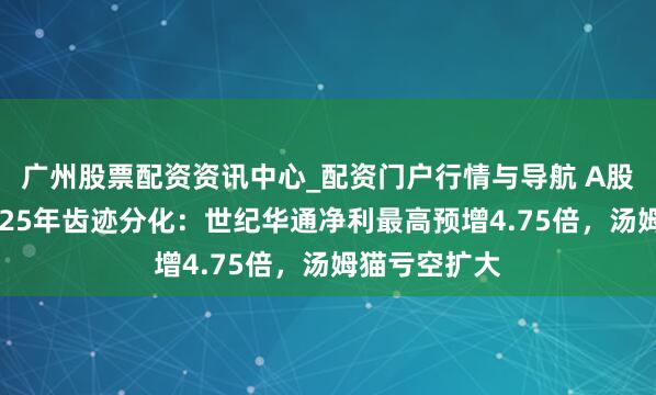 广州股票配资资讯中心_配资门户行情与导航 A股游戏公司2025年齿迹分化：世纪华通净利最高预增4.75倍，汤姆猫亏空扩大